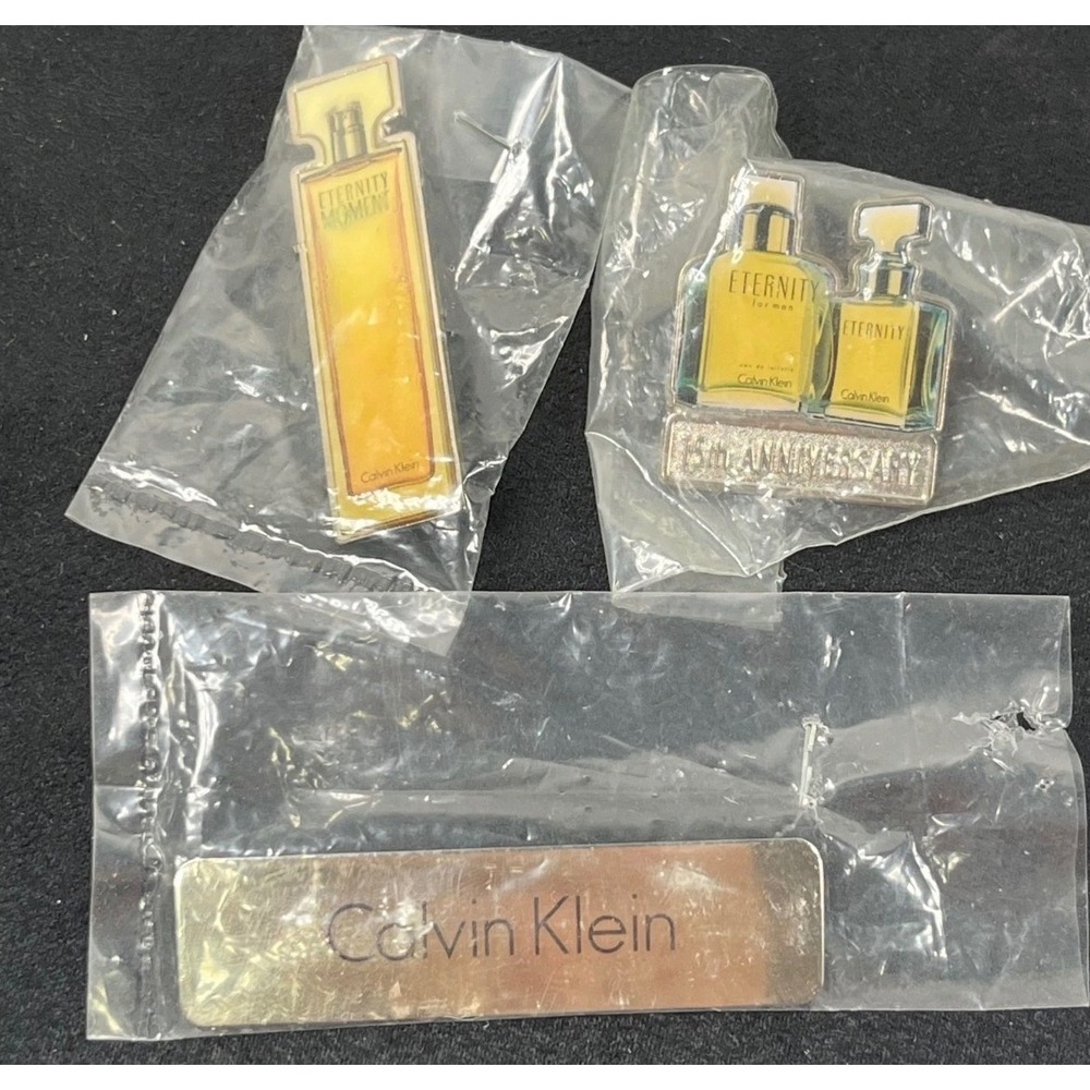 Calvin Klein Eternity 15th Anniversary & Eternity Moment Fragrance Pin Set 3pc